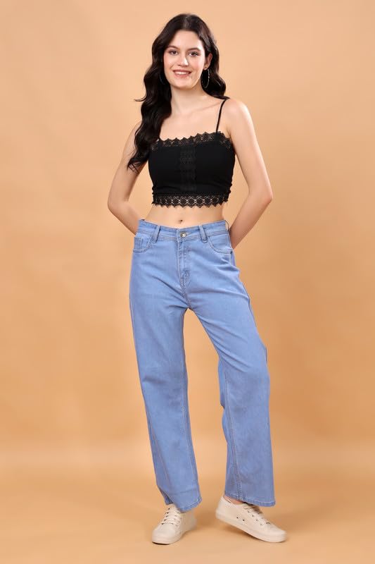 London Hills Women's Relaxed Fit High Rise Jeans || Woman Jean's || Women Baggy Jeans || Jean's for Womens || Loose Jean for Women's || Oversized Woman baggys