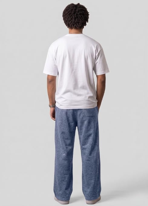 Pure Cotton Men's Baggy Lower | Lower for Man Loose Fit with Pockets & Elastic Waist I Baggy fit Lowers for Gym, Jogging & Casual Wear