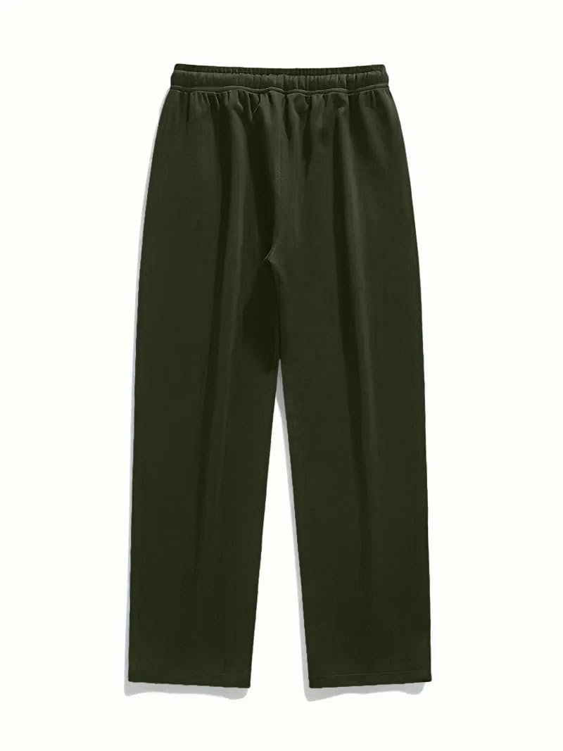 GRECIILOOKS Korean Style Track Pants for Men – Loose Fit Lycra Cargo Joggers | Trendy Gym & Streetwear Bottoms with Utility Pockets (Available in Plus Size)