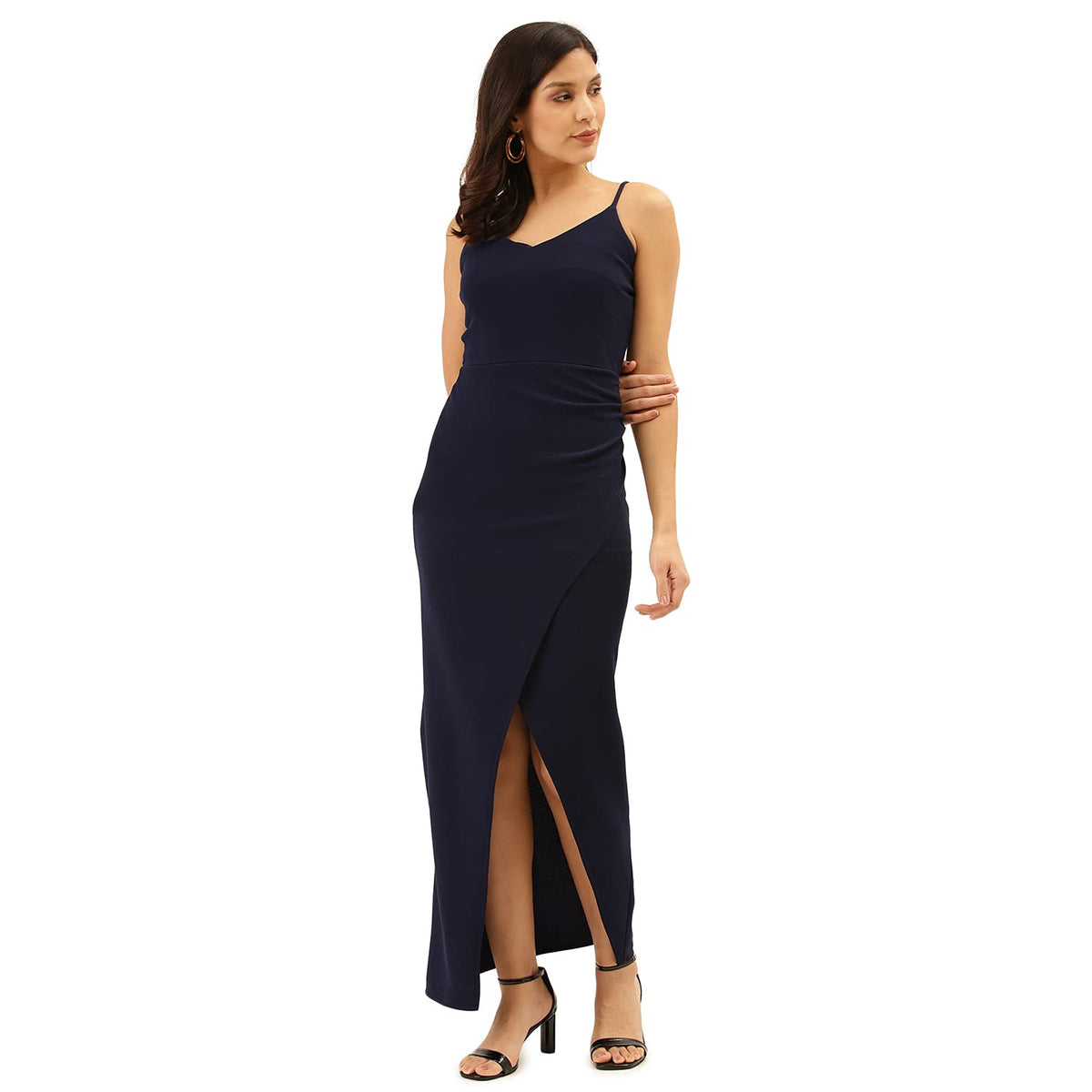 Trend Arrest.ed Women's Bodycon Midi Dress | Casual & Night Out Fit | Slim Fit Stretch Fabric