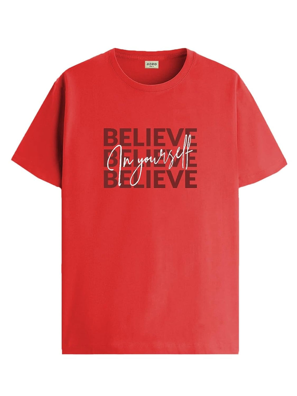 ADRO Tshirt for Men | Printed T Shirt for Men | 100% Cotton Regular Fit T-Shirt |Printed T Shirt