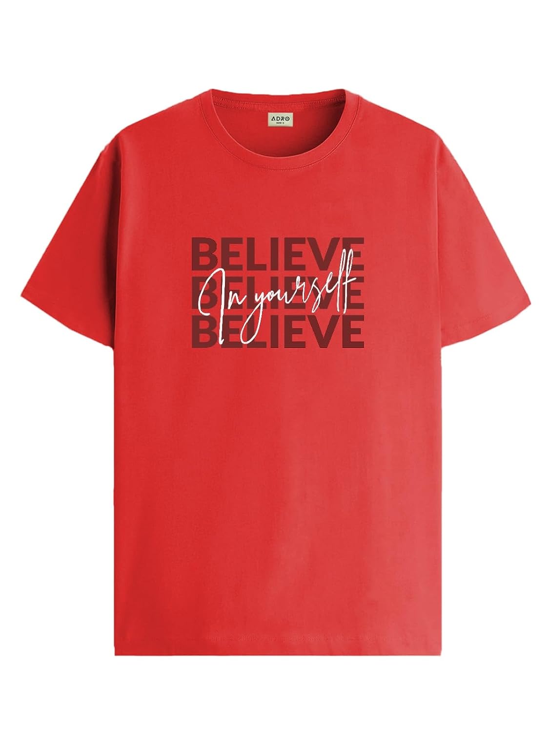 ADRO Tshirt for Men | Printed T Shirt for Men | 100% Cotton Regular Fit T-Shirt |Printed T Shirt