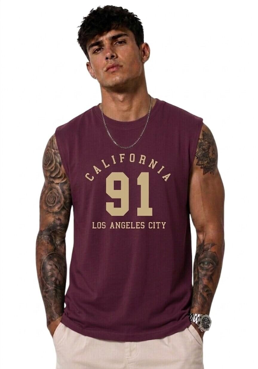ColorChakra Men s Gym wear Tank top Sleeveless Cotton Vest for Workout Leightweight Tshirt for gyming Running and Daily use M to 4XL