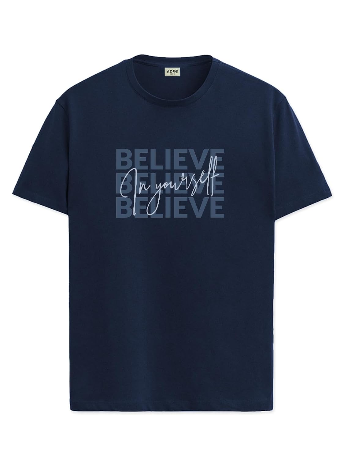 ADRO Tshirt for Men | Printed T Shirt for Men | 100% Cotton Regular Fit T-Shirt |Printed T Shirt