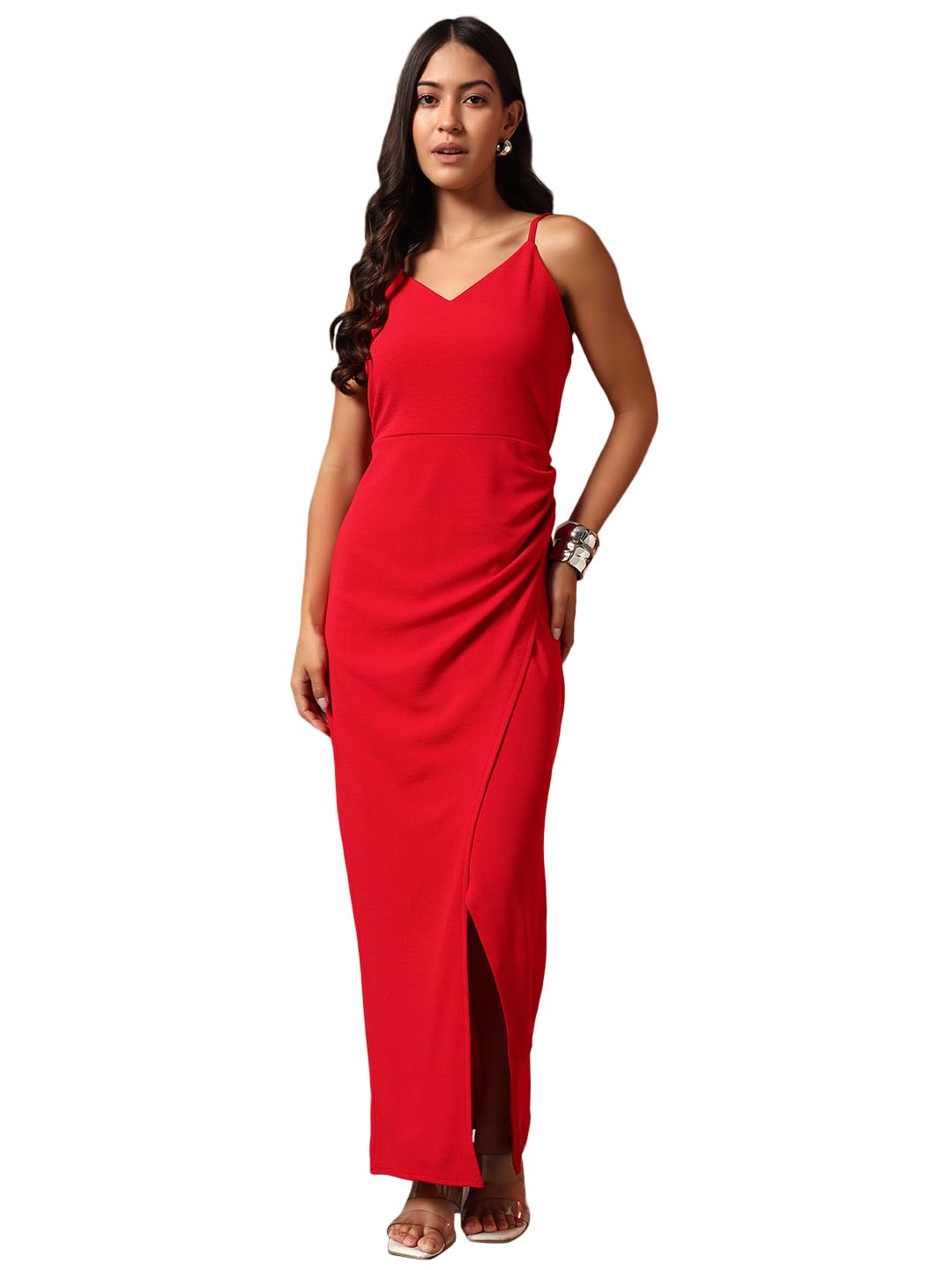 Trend Arrest.ed Women's Bodycon Midi Dress | Casual & Night Out Fit | Slim Fit Stretch Fabric