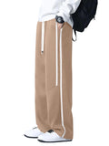 GRECIILOOKS Korean Style Track Pants for Men – Loose Fit Lycra Cargo Joggers | Trendy Gym & Streetwear Bottoms with Utility Pockets (Available in Plus Size)