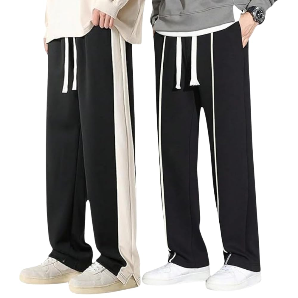 GRECIILOOKS Men's Loose Mid Rise Casual Trousers Pants | Regular | Sports Stylish Track Pant | Sweatpants (Available in Plus Size)