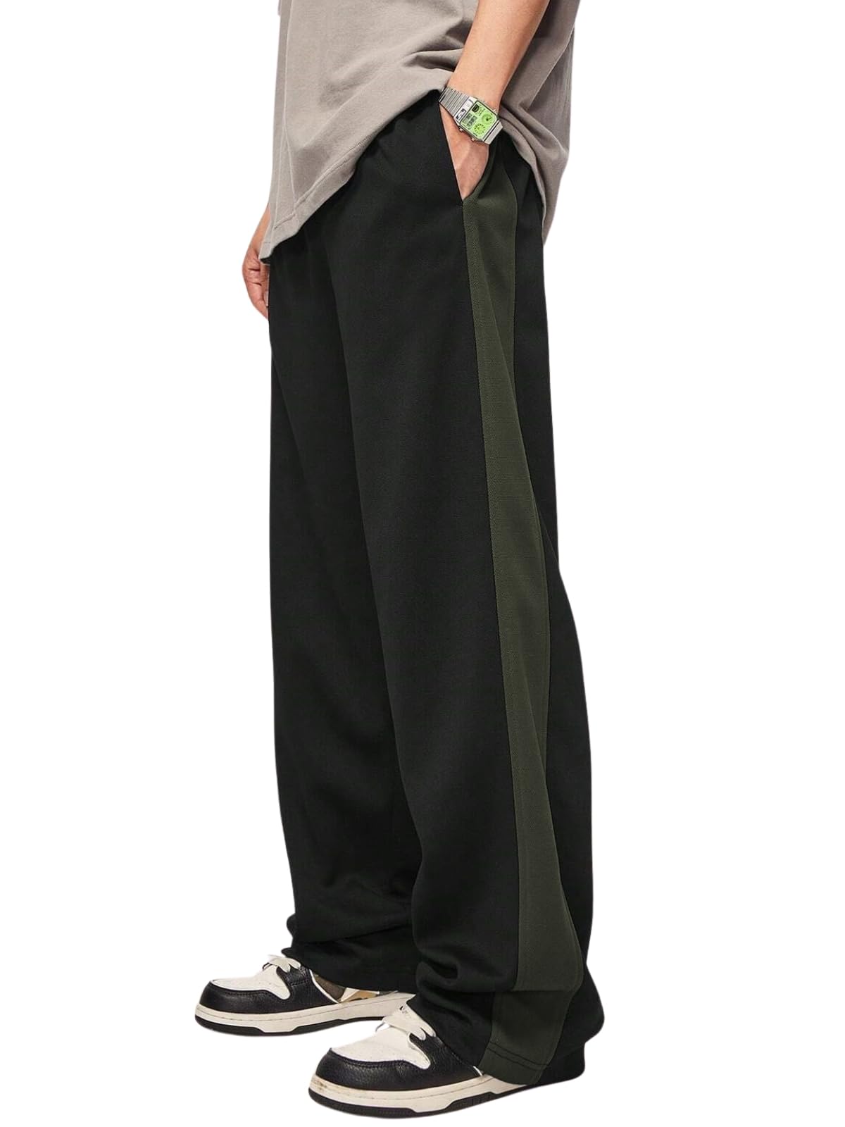 GRECIILOOKS Men's Loose Mid Rise Casual Trousers Pants | Regular | Sports Stylish Track Pant | Sweatpants (Available in Plus Size)