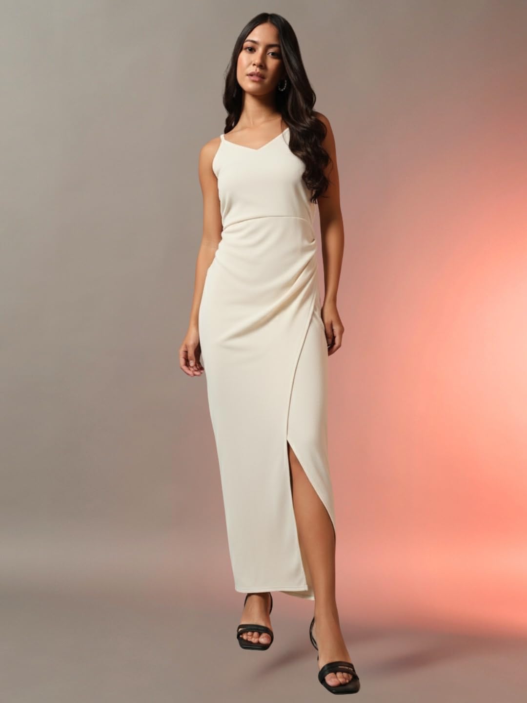 Trend Arrest.ed Women's Bodycon Midi Dress | Casual & Night Out Fit | Slim Fit Stretch Fabric