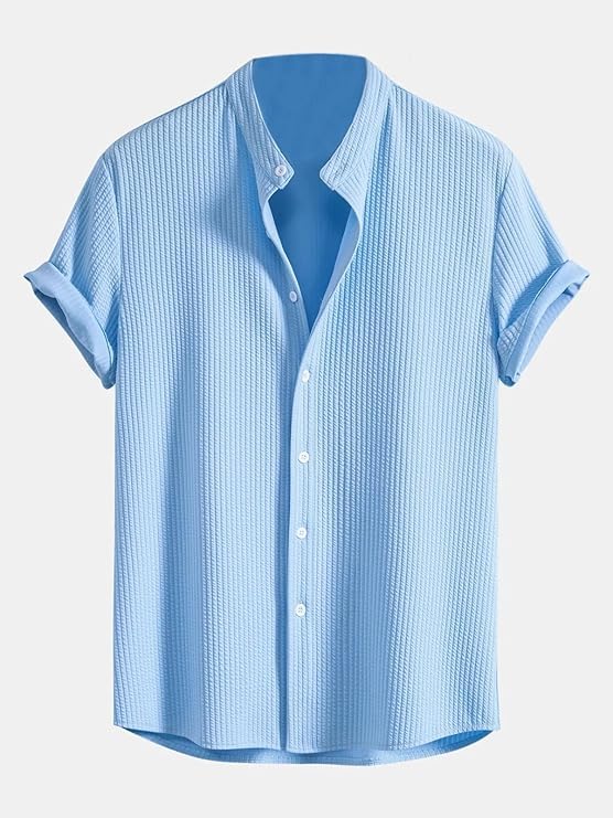 GRECIILOOKS Men's Polycotton Regular Fit Casual Shirt | Stylish | Printed | Solid | Short Sleeve | Trendy (Available in Plus Size)