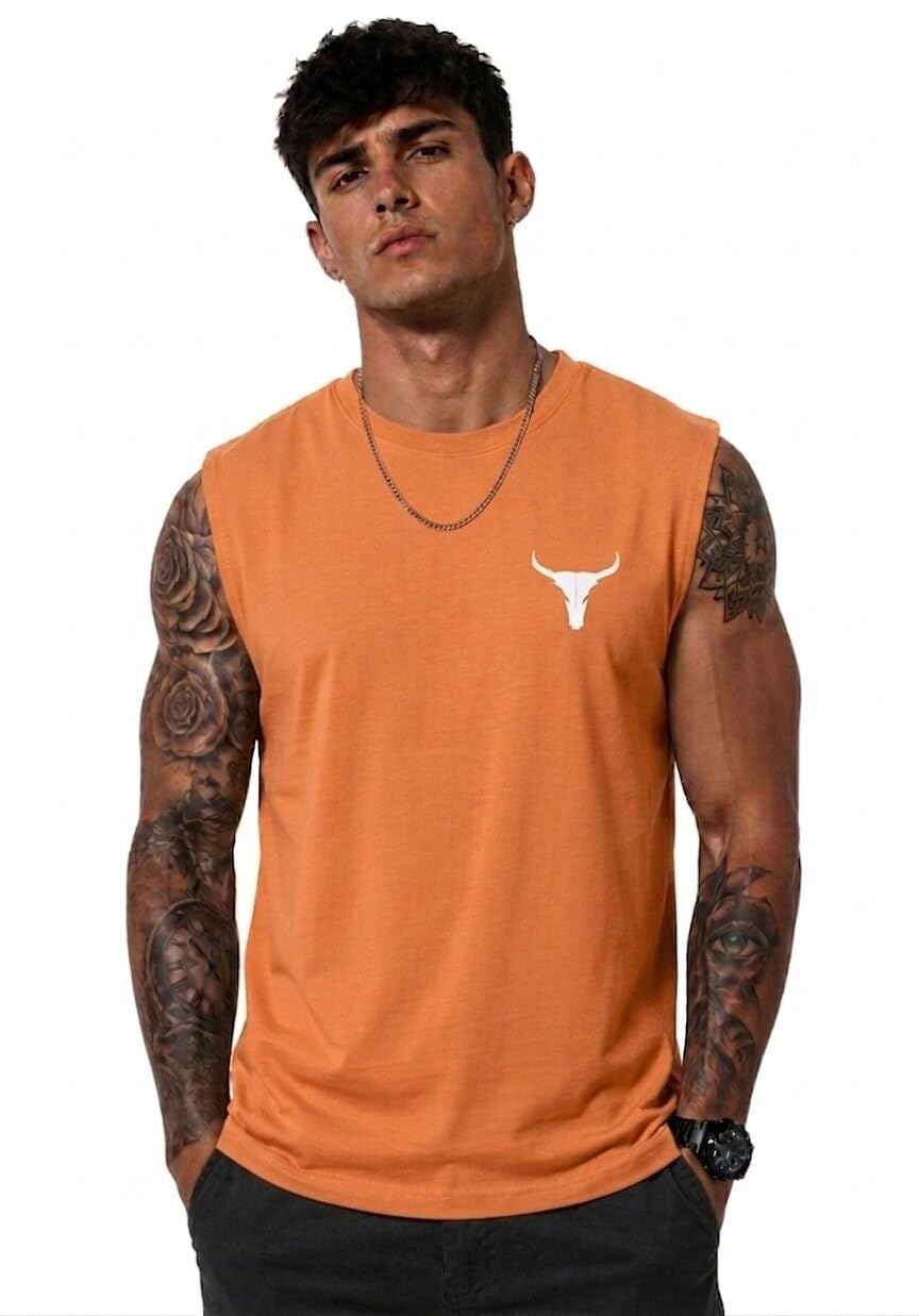 ColorChakra Men s Gym wear Tank top Sleeveless Cotton Vest for Workout Leightweight Tshirt for gyming Running and Daily use M to 4XL