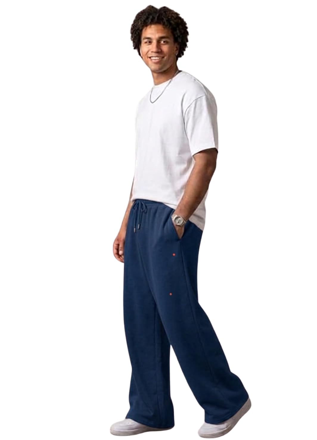 Pure Cotton Men's Baggy Lower | Lower for Man Loose Fit with Pockets & Elastic Waist I Baggy fit Lowers for Gym, Jogging & Casual Wear