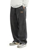 Samfor Men's Comfortable Baggy Corduroy Pants | Relaxed Fit Stretch Waist Trousers for Everyday Wear | Casual Trouser for Man