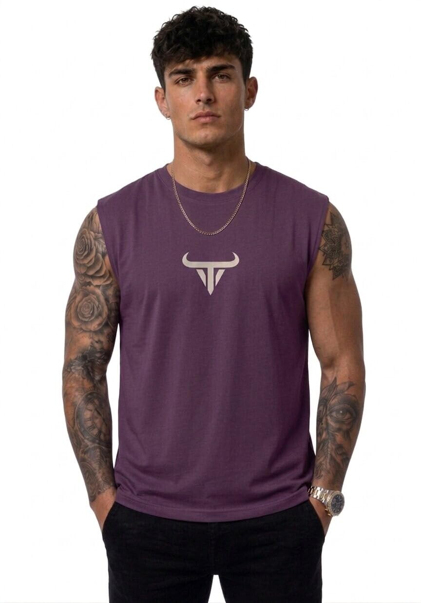 ColorChakra Men s Gym wear Tank top Sleeveless Cotton Vest for Workout Leightweight Tshirt for gyming Running and Daily use M to 4XL