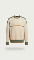 Merino wool crew sweater in charcoal