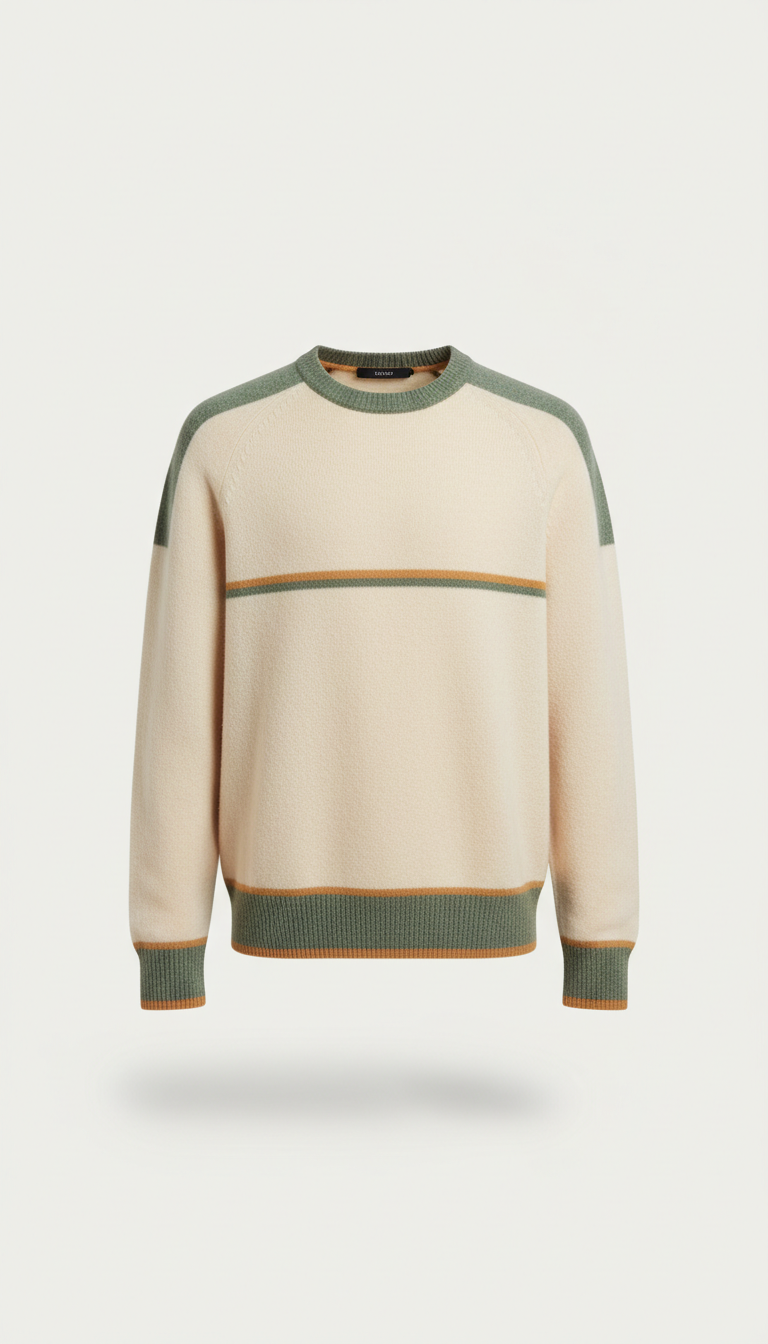 Merino wool crew sweater in charcoal