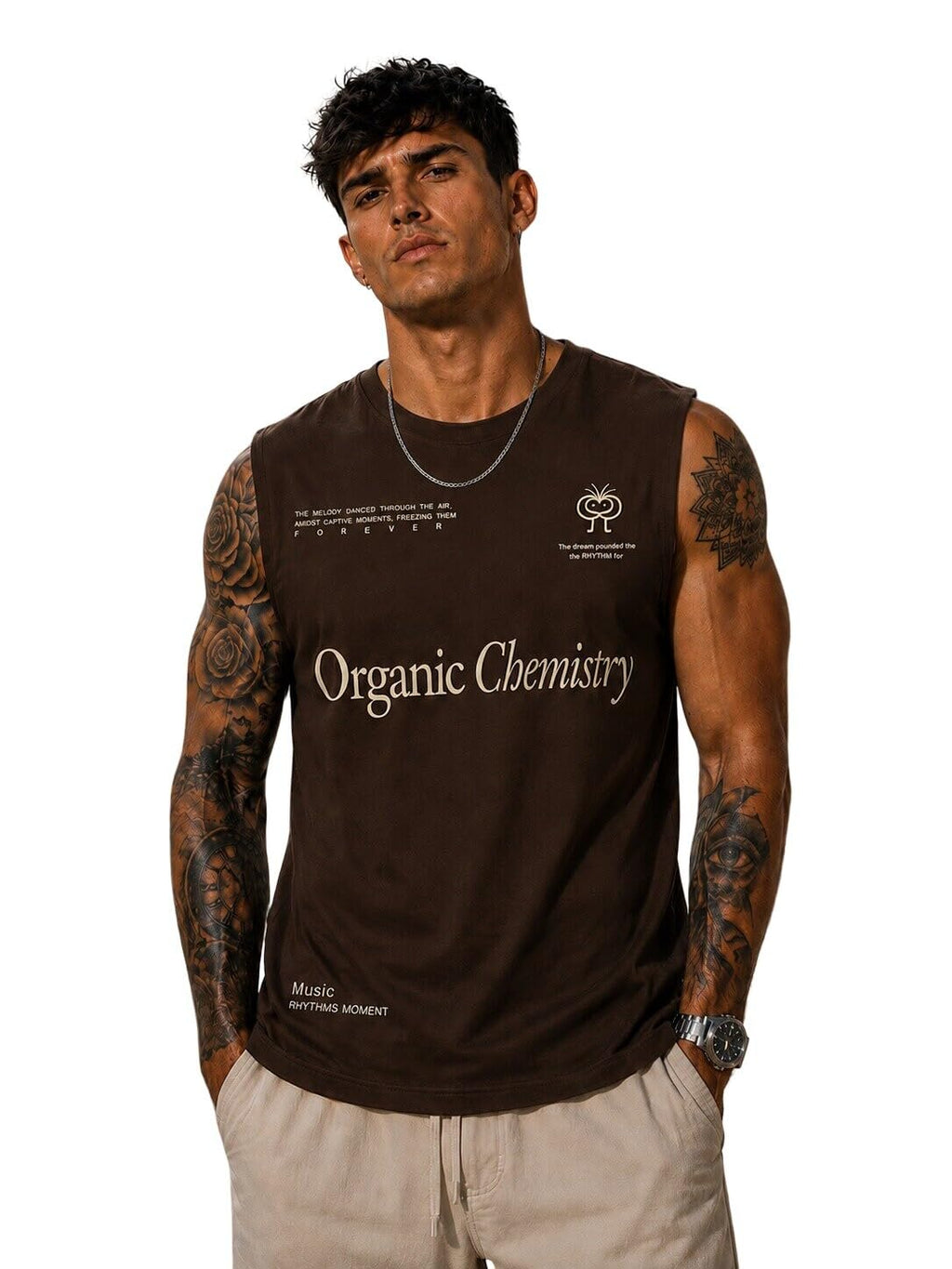 ColorChakra Men s Gym wear Tank top Sleeveless Cotton Vest for Workout Leightweight Tshirt for gyming Running and Daily use M to 4XL