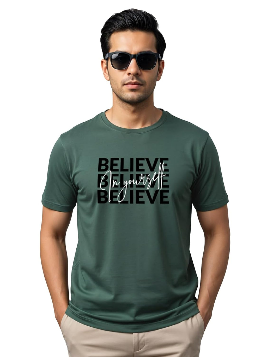 ADRO Tshirt for Men | Printed T Shirt for Men | 100% Cotton Regular Fit T-Shirt |Printed T Shirt