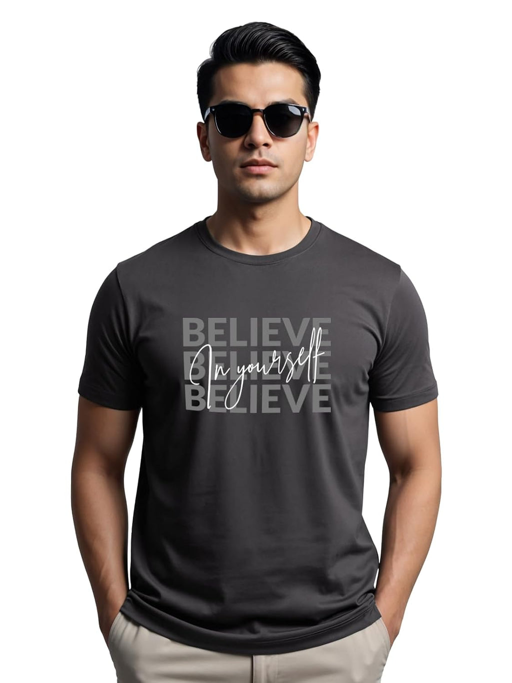 ADRO Tshirt for Men | Printed T Shirt for Men | 100% Cotton Regular Fit T-Shirt |Printed T Shirt
