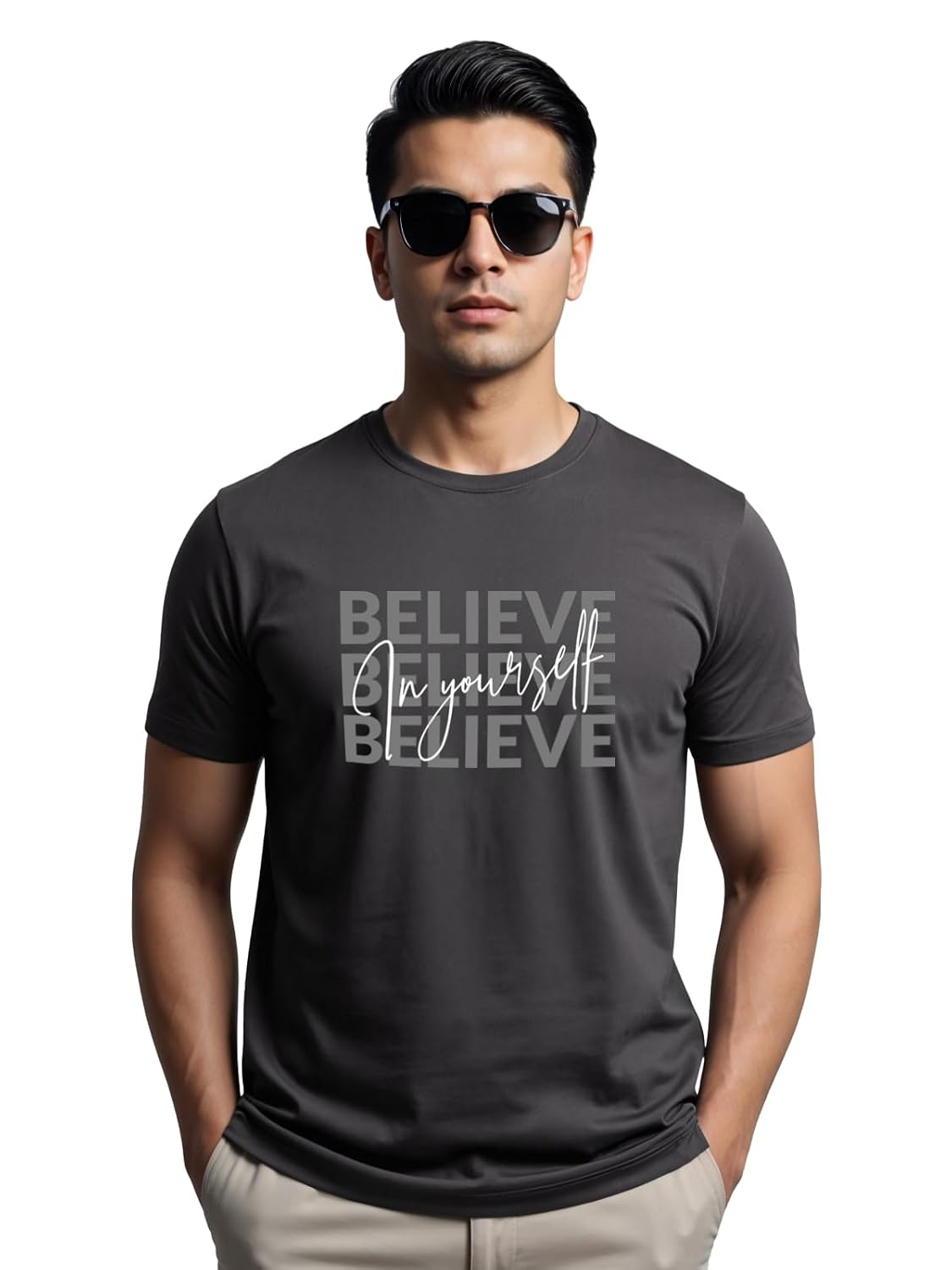 ADRO Tshirt for Men | Printed T Shirt for Men | 100% Cotton Regular Fit T-Shirt |Printed T Shirt
