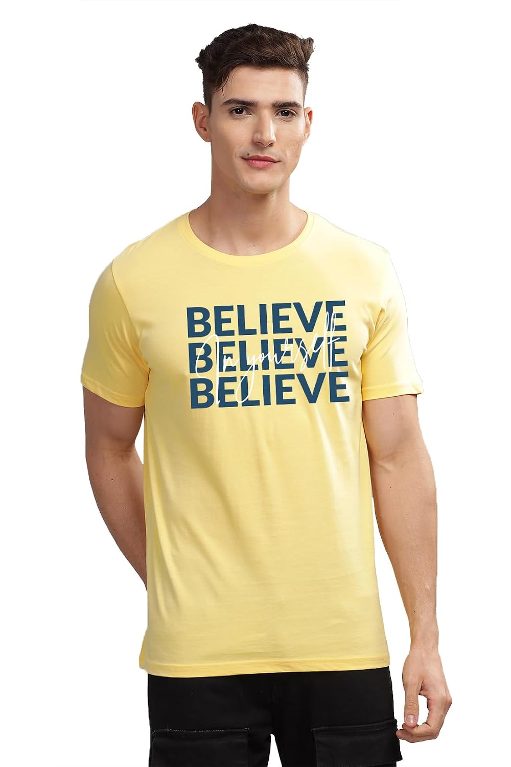 ADRO Tshirt for Men | Printed T Shirt for Men | 100% Cotton Regular Fit T-Shirt |Printed T Shirt