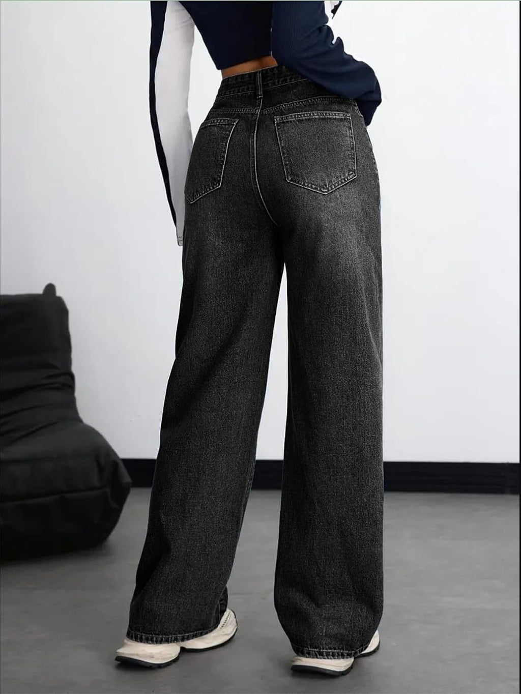 Nifty Women's Denim Stretchable High Waist Baggy Jeans for Women
