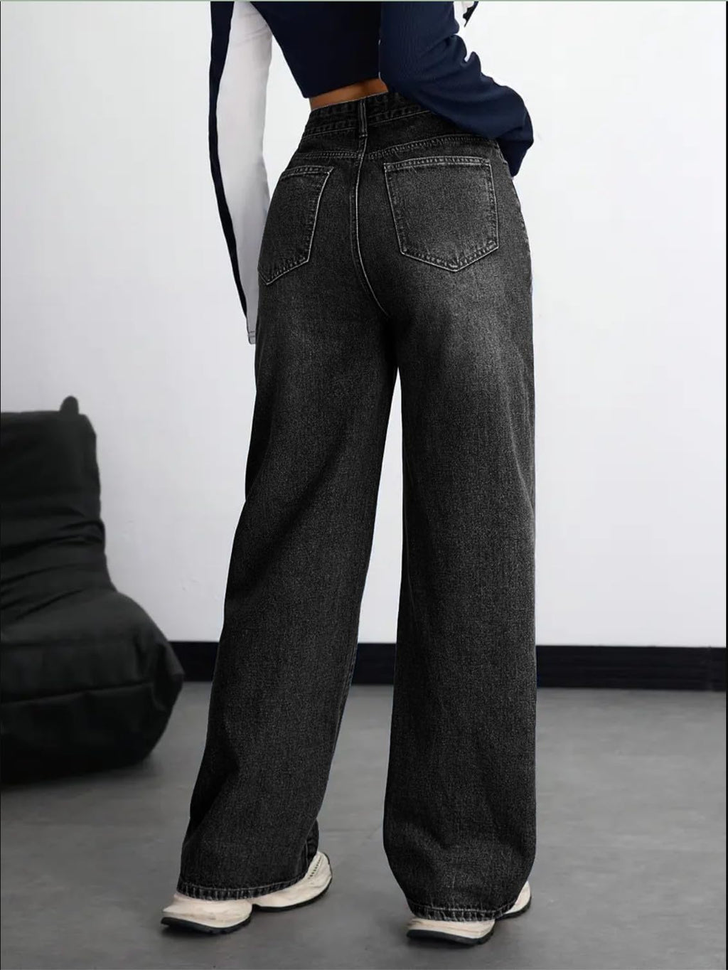 Nifty Women's Denim Stretchable High Waist Baggy Jeans for Women