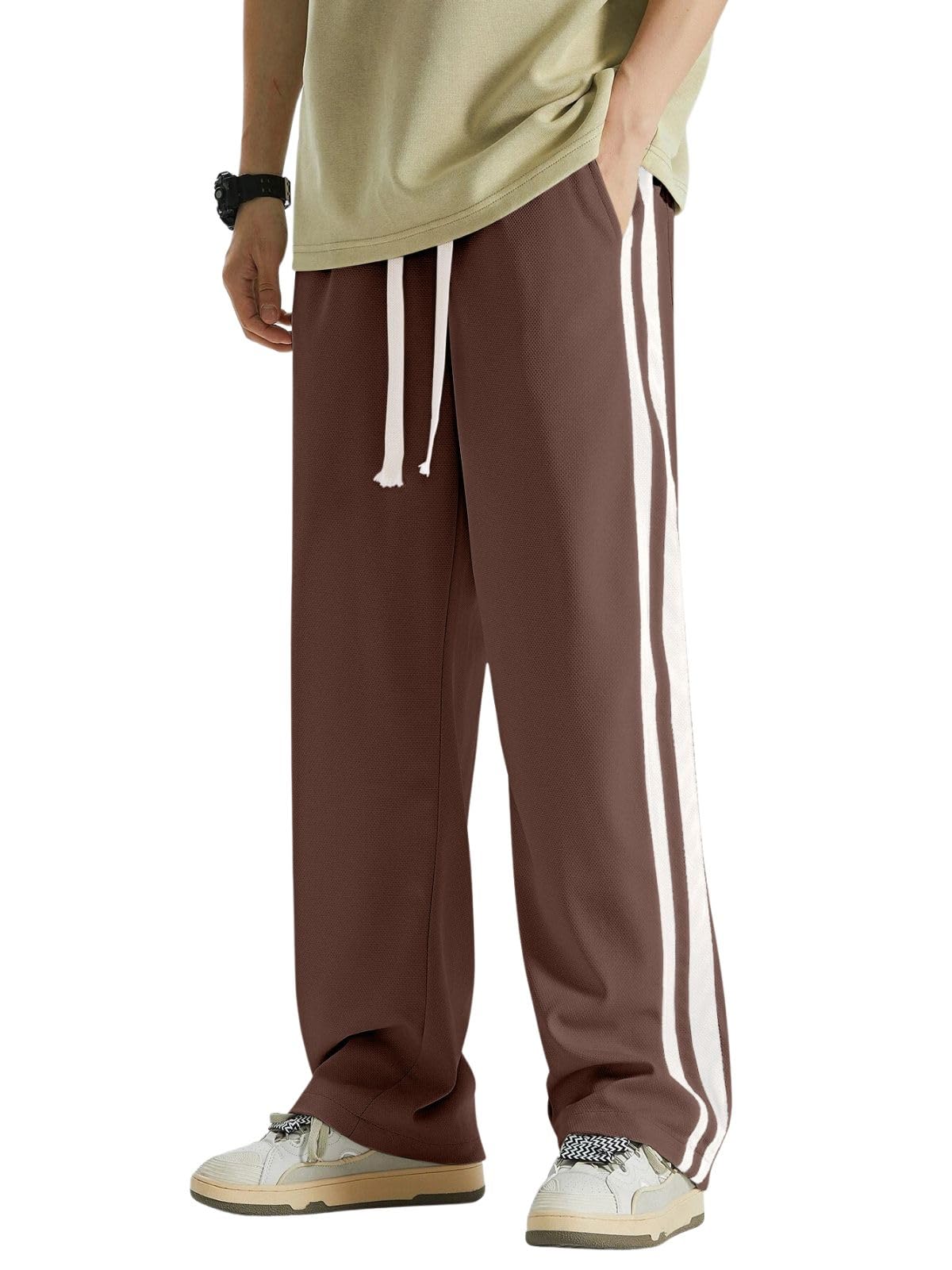 GRECIILOOKS Men's Loose Mid Rise Casual Trousers Pants | Regular | Sports Stylish Track Pant | Sweatpants (Available in Plus Size)