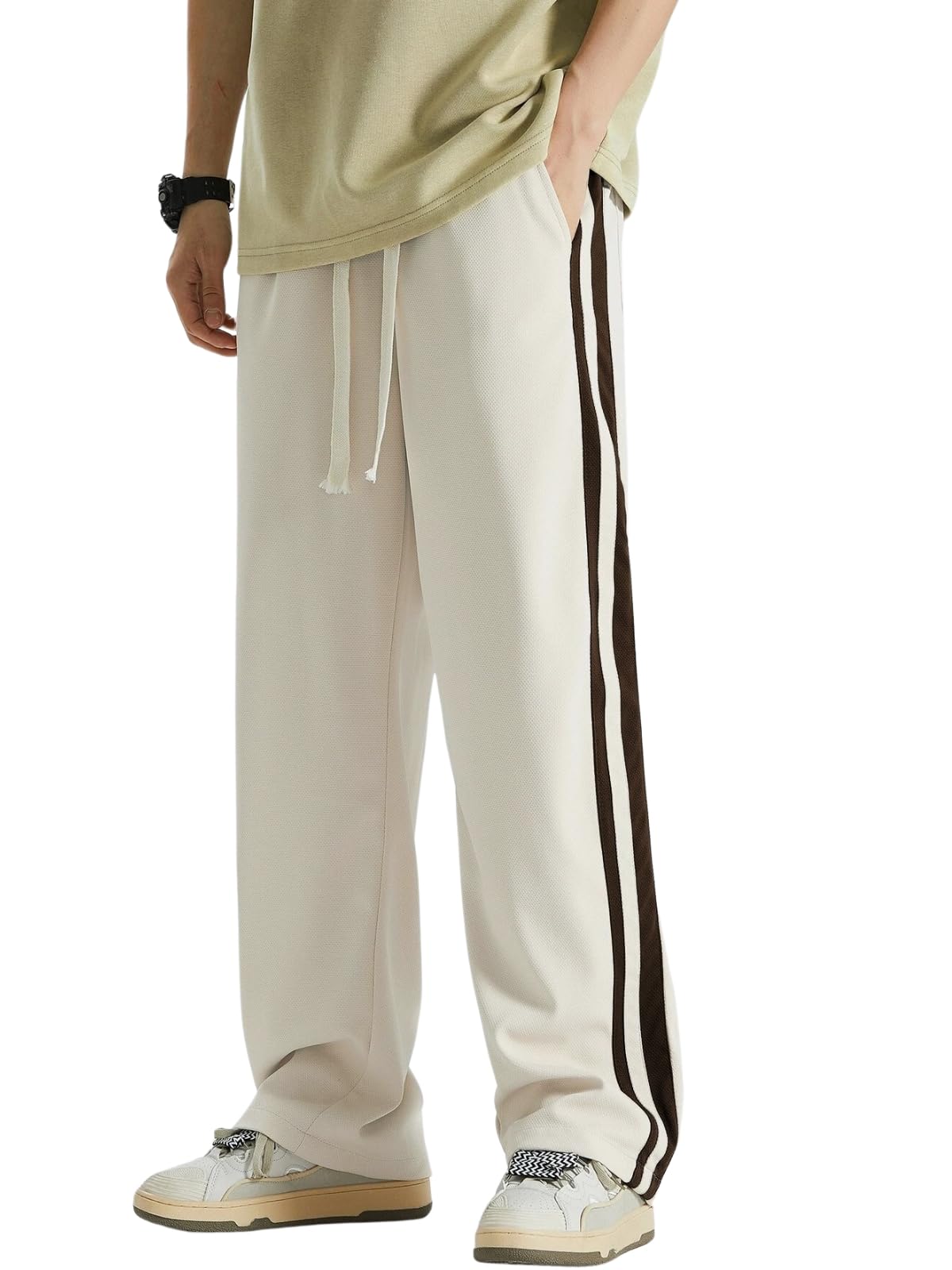GRECIILOOKS Men's Loose Mid Rise Casual Trousers Pants | Regular | Sports Stylish Track Pant | Sweatpants (Available in Plus Size)