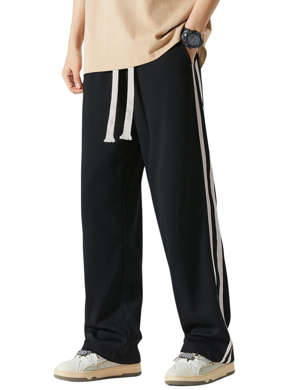 GRECIILOOKS Men's Loose Mid Rise Casual Trousers Pants | Regular | Sports Stylish Track Pant | Sweatpants (Available in Plus Size)