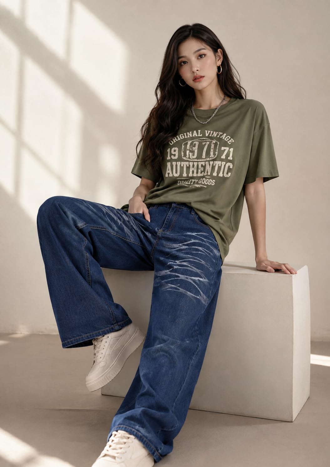 London Hills Women's Relaxed Fit High Rise Jeans || Woman Jean's || Women Baggy Jeans || Jean's for Womens || Loose Jean for Women's || Oversized Woman baggys