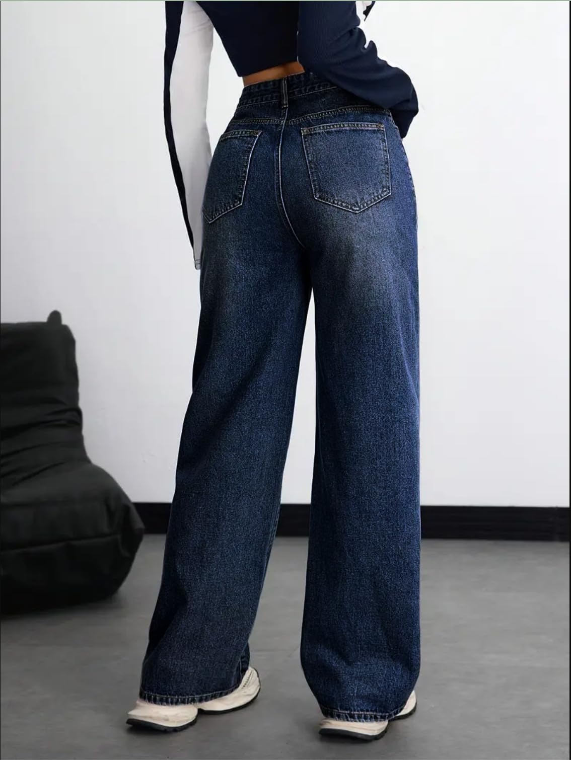 Nifty Women's Denim Stretchable High Waist Baggy Jeans for Women