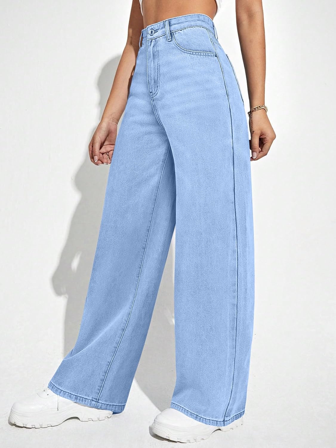 London Hills Women's Relaxed Fit High Rise Jeans || Woman Jean's || Women Baggy Jeans || Jean's for Womens || Loose Jean for Women's || Oversized Woman baggys