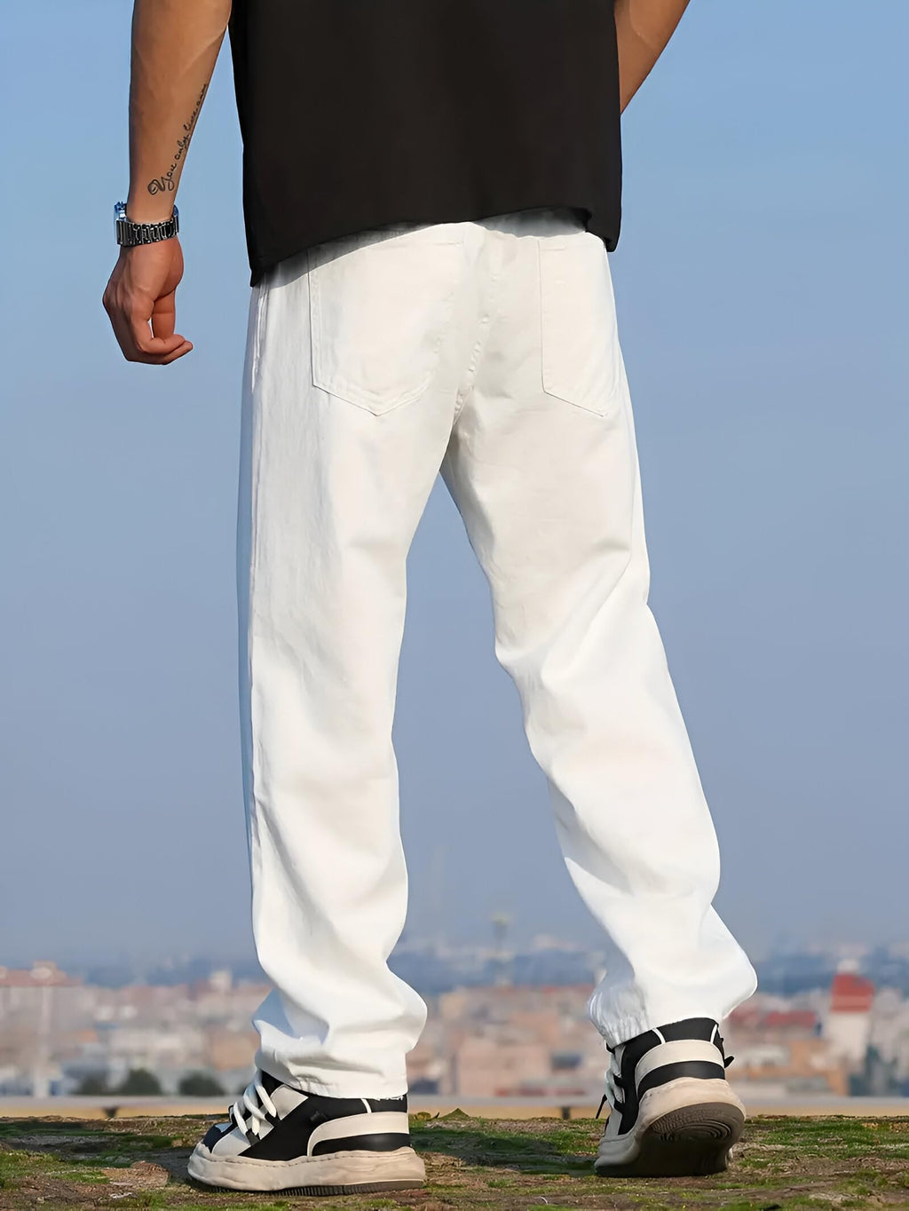 Ben Martin Men Jeans || Baggy Fit Jean's for Man || Loose Fit High Rise Denim || Stretchable Casual Wear Jean,s || Dance Rap Rapping Style Pant for Men || Denim Cotton Jeans (1)