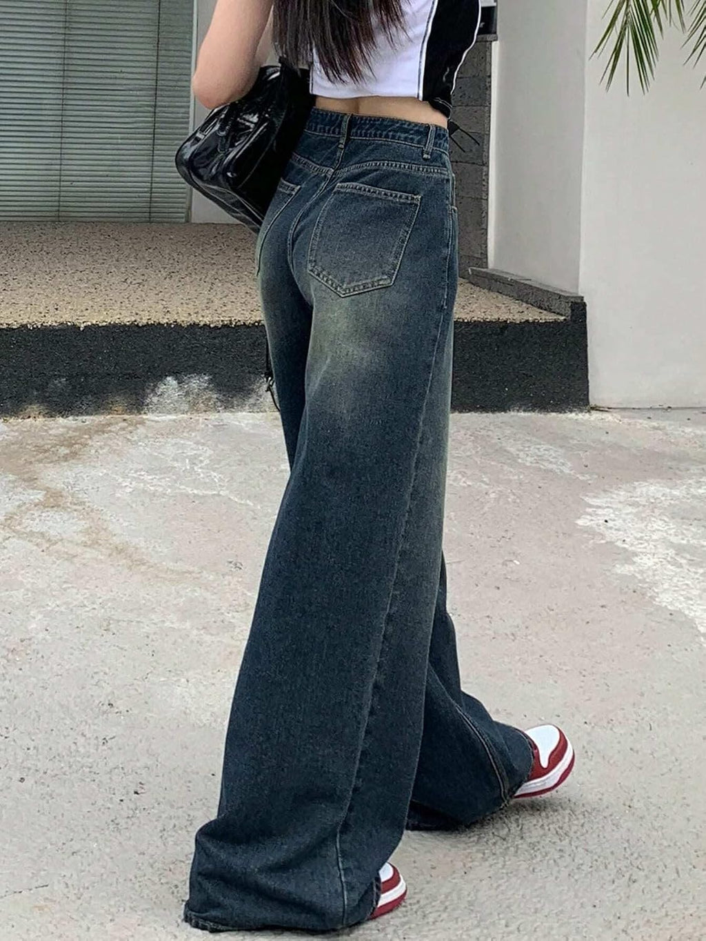 GRECIILOOKS Baggy Jeans for Women | High Waist Wide Leg Stylish for Girls Trendy Women’s Pant