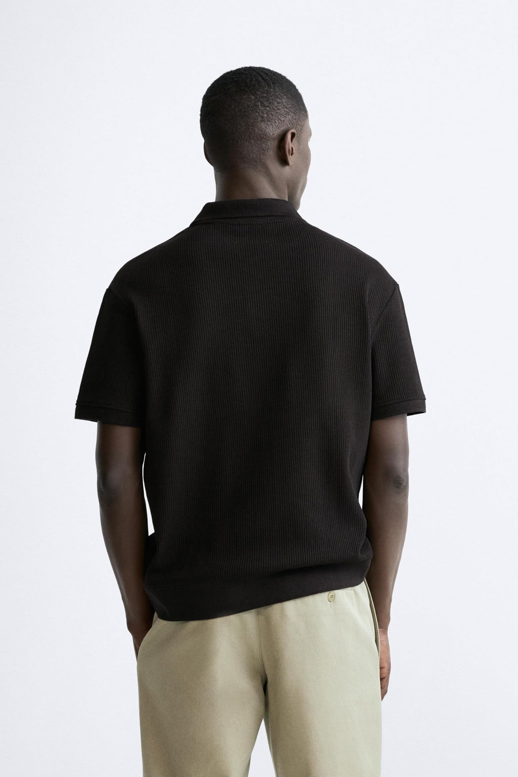 Alan Jones Clothing Men's Textured Polo T-Shirt | Classic Short Sleeve Polo for Casual Wear