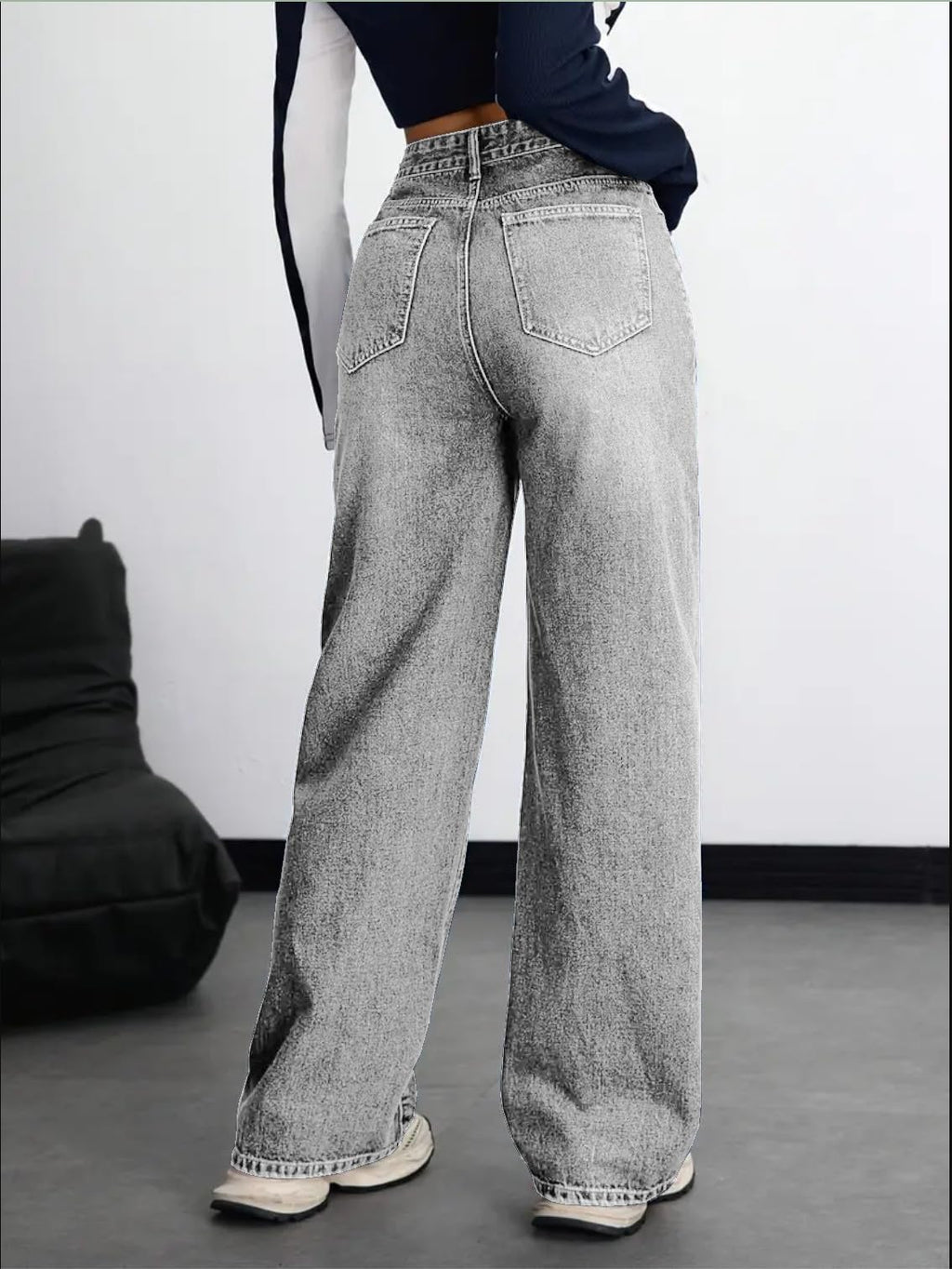 Nifty Women's Denim Stretchable High Waist Baggy Jeans for Women