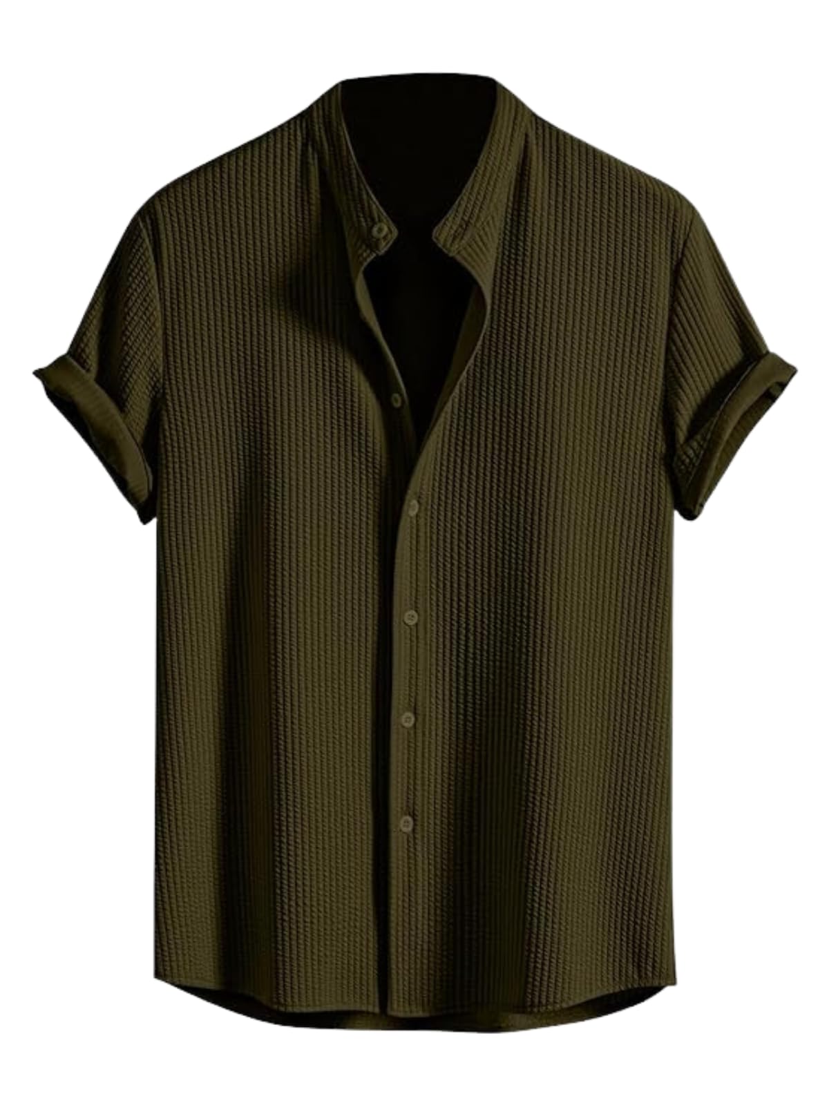 GRECIILOOKS Men's Polycotton Regular Fit Casual Shirt | Stylish | Printed | Solid | Short Sleeve | Trendy (Available in Plus Size)