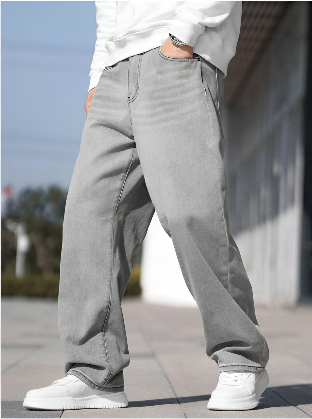 Ben Martin Men Jeans || Baggy Fit Jean's for Man || Loose Fit High Rise Denim || Stretchable Casual Wear Jean,s || Dance Rap Rapping Style Pant for Men || Denim Cotton Jeans (1)