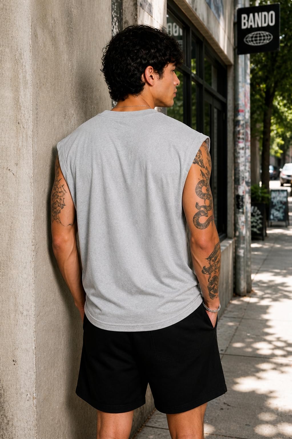 NETCLICK® Men's Sleeveless Round Neck Polycotton Tank Top Vest for Gym, Workout, Running & Casual Wear
