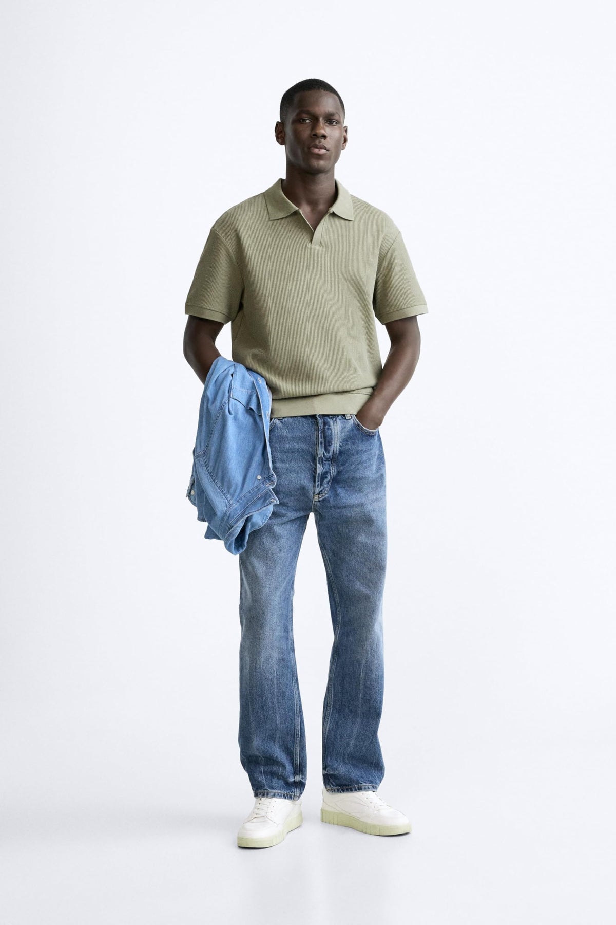 Alan Jones Clothing Men's Textured Polo T-Shirt | Classic Short Sleeve Polo for Casual Wear