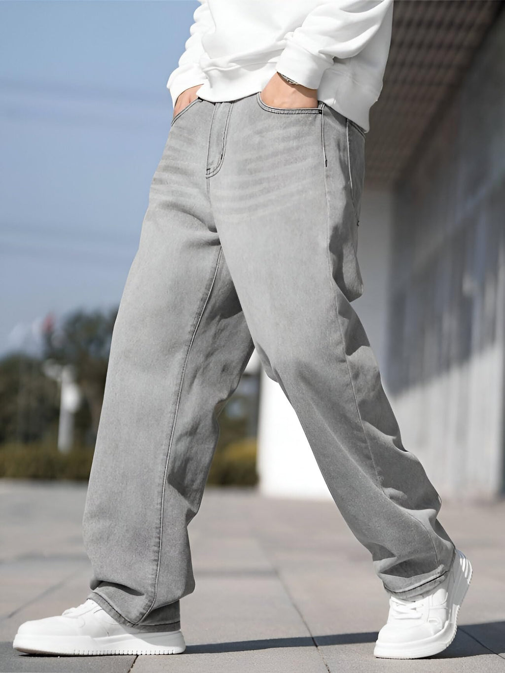 Ben Martin Men Jeans || Baggy Fit Jean's for Man || Loose Fit High Rise Denim || Stretchable Casual Wear Jean,s || Dance Rap Rapping Style Pant for Men || Denim Cotton Jeans (1)