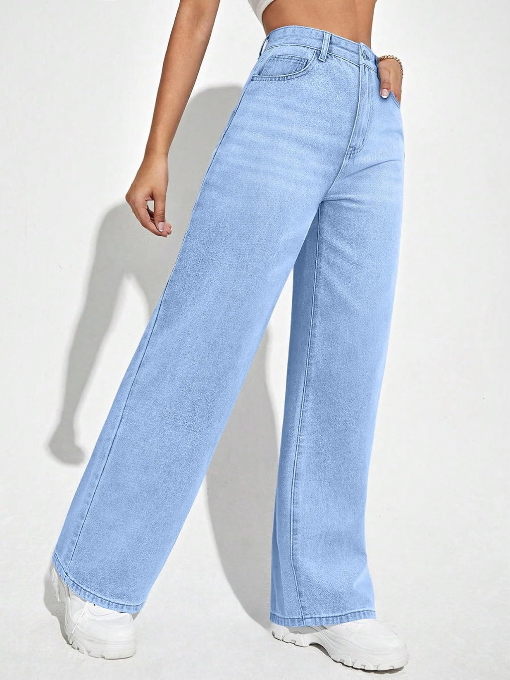 London Hills Women's Relaxed Fit High Rise Jeans || Woman Jean's || Women Baggy Jeans || Jean's for Womens || Loose Jean for Women's || Oversized Woman baggys