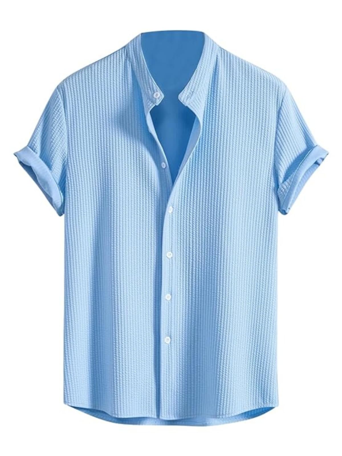 GRECIILOOKS Men's Polycotton Regular Fit Casual Shirt | Stylish | Printed | Solid | Short Sleeve | Trendy (Available in Plus Size)