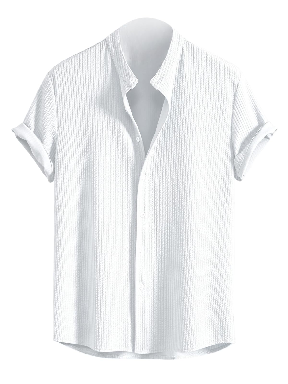 GRECIILOOKS Men's Polycotton Regular Fit Casual Shirt | Stylish | Printed | Solid | Short Sleeve | Trendy (Available in Plus Size)