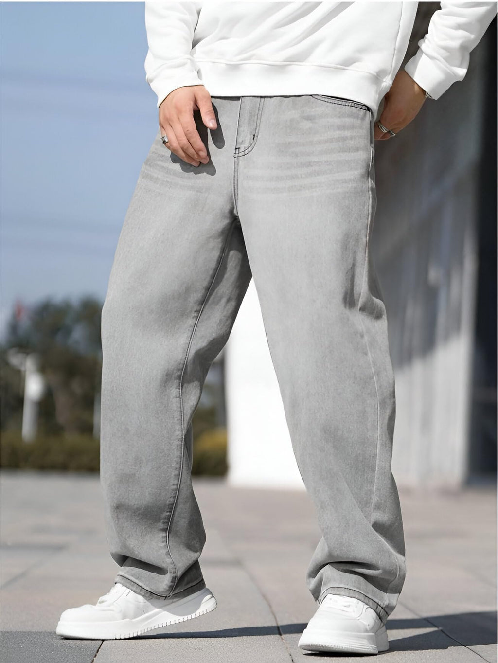 Ben Martin Men Jeans || Baggy Fit Jean's for Man || Loose Fit High Rise Denim || Stretchable Casual Wear Jean,s || Dance Rap Rapping Style Pant for Men || Denim Cotton Jeans (1)