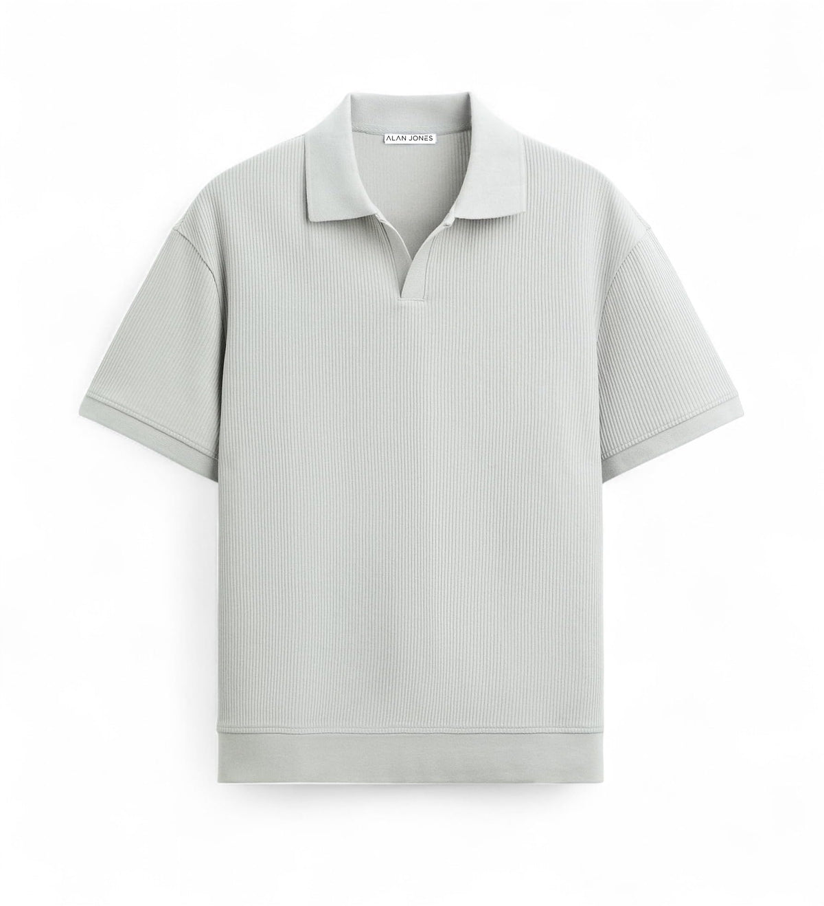 Alan Jones Clothing Men's Textured Polo T-Shirt | Classic Short Sleeve Polo for Casual Wear