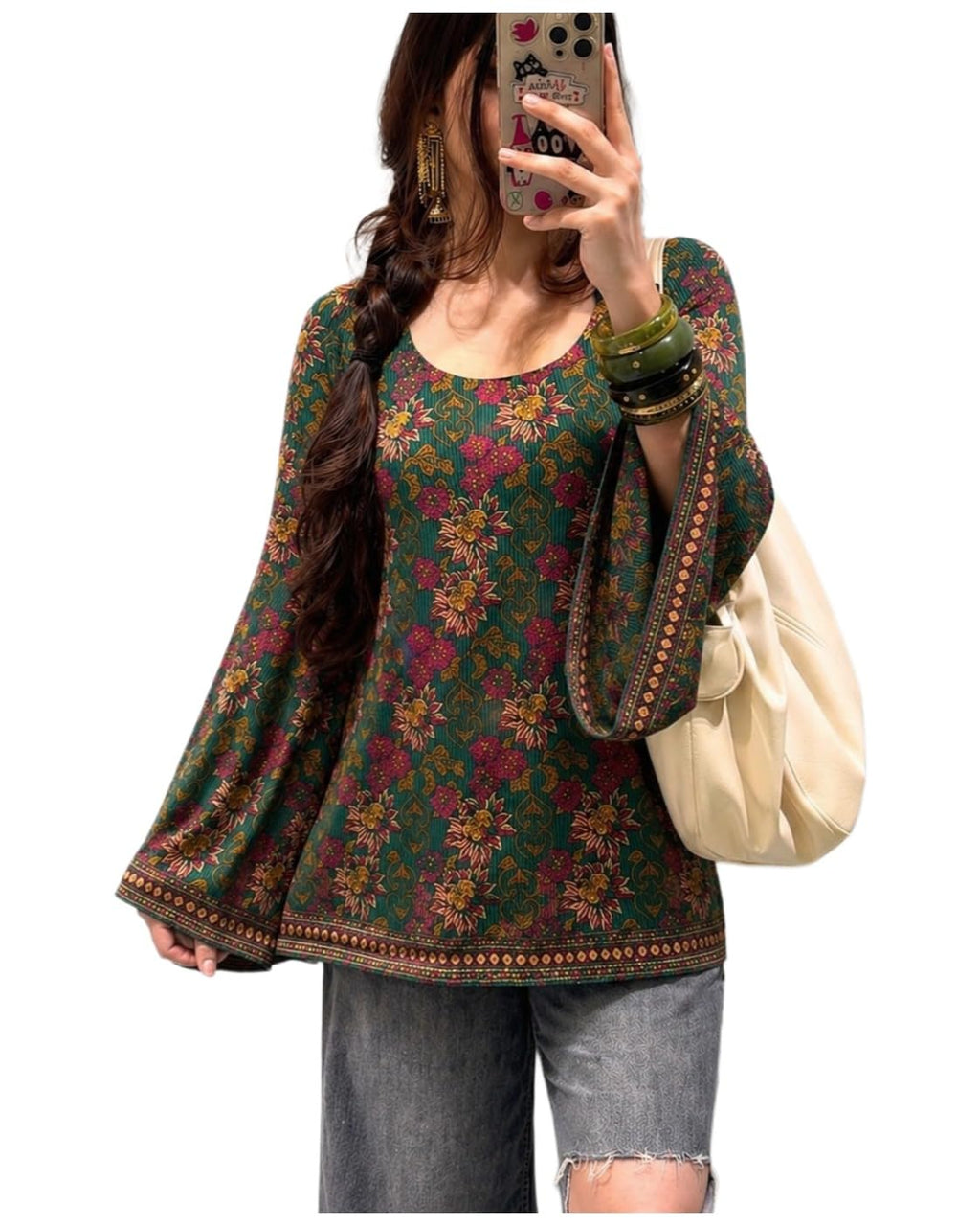 ANNI Designer Cotton Short Kurti for Women | Stylish Kurti | Short Kurti Top | Casual Kurta for Women | Comfortable Cotton Kurtis for Womens