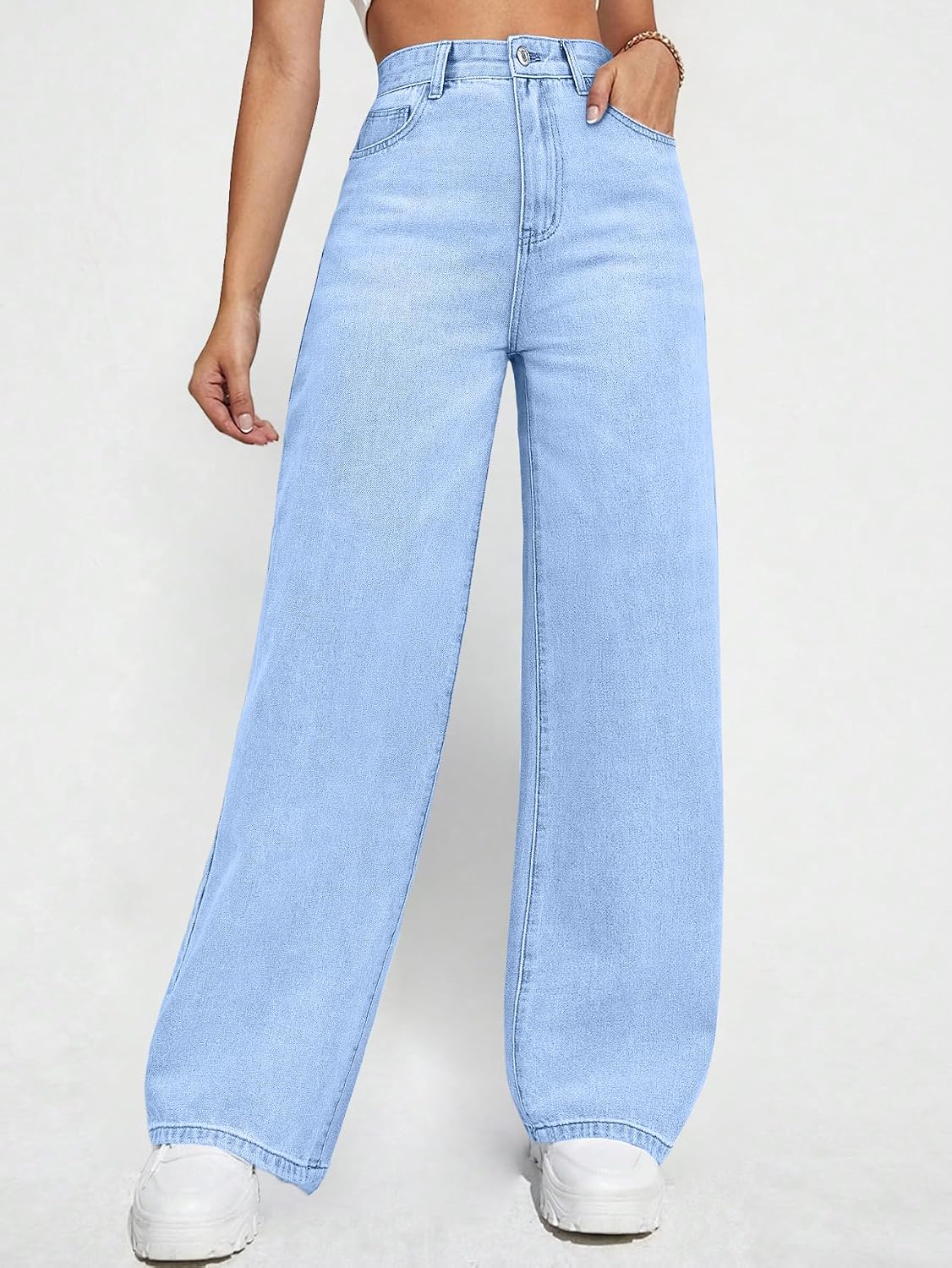 London Hills Women's Relaxed Fit High Rise Jeans || Woman Jean's || Women Baggy Jeans || Jean's for Womens || Loose Jean for Women's || Oversized Woman baggys