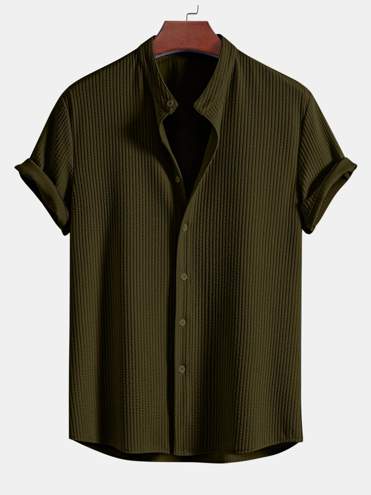 GRECIILOOKS Men's Polycotton Regular Fit Casual Shirt | Stylish | Printed | Solid | Short Sleeve | Trendy (Available in Plus Size)